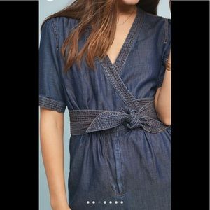 Anthropologie Shorts - Anthropologie Pilcro Belted Denim Romper Anthropologie Shorts - Anthropologie Pilcro Belted Denim Romper